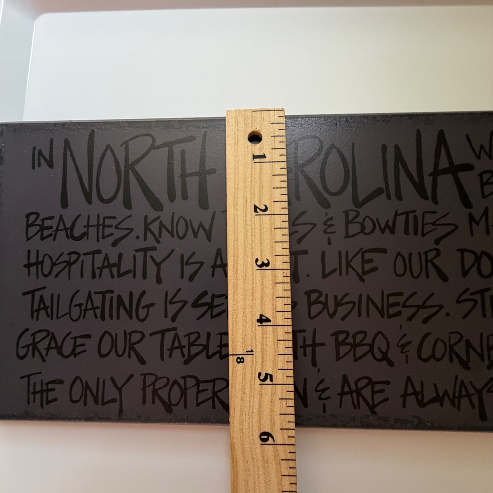 Handmade North Carolina Wall Art Wooden State Pride Sign Southern Home Decor - Picture 2 of 5